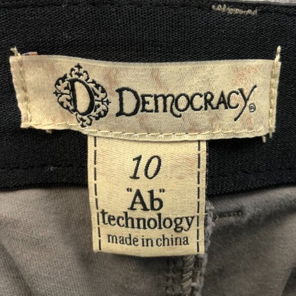 Democracy Womens Pants Size 10 Ab Technology Cargo Skinny Leg Stretch Green - Picture 3 of 10